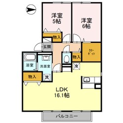 網干駅 徒歩6分 2階の物件間取画像